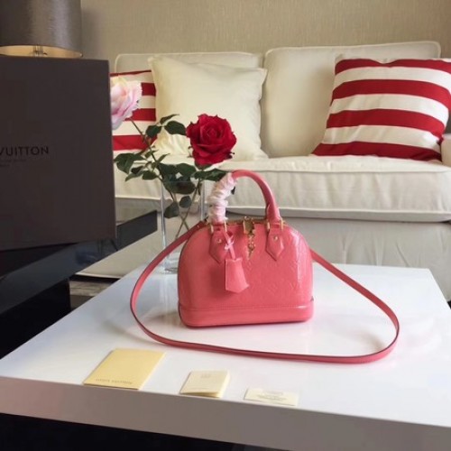 Louis Vuitton монограм Vernis Alma BB M91606 розово