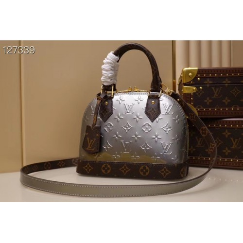 Чанта Louis Vuitton Monogram Vernis Alma BB Tote Bag M91606 Silver