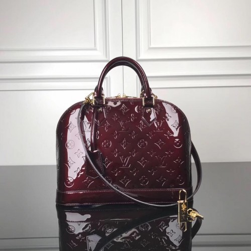 Louis Vuitton Monogram Vernis Alma M93595 бордо