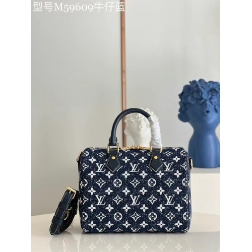 Louis Vuitton Monogram деним M59609 тъмносиньо