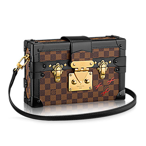 Платнена чанта Louis Vuitton N41003 Petite Malle Damier Ebene