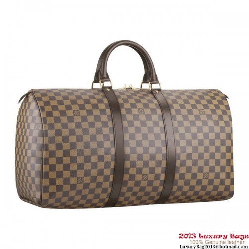 Louis Vuitton N41427 Damier Ebene Canvas Keepall 50