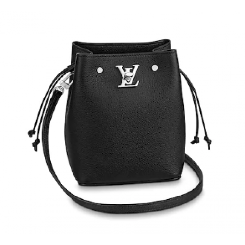 Чанта Louis Vuitton NANO LOCKME BUCKET M68709 черна
