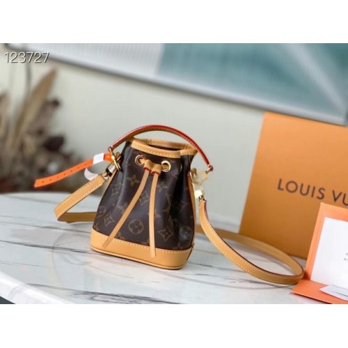 Louis Vuitton NANO NOE Чанта с монограмно покритие от плат M81266