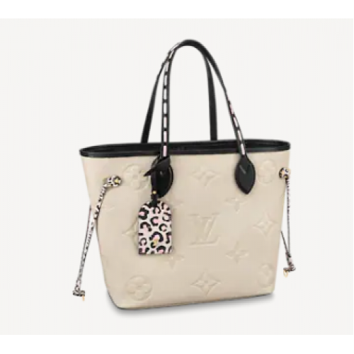 Чанта Louis Vuitton NEVERFULL MM M58525 кремава