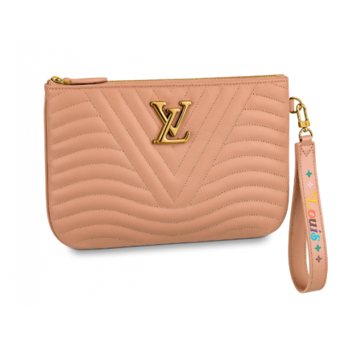 Чанта Louis Vuitton NEW WAVE Zipper Clutch M67500 Noisette