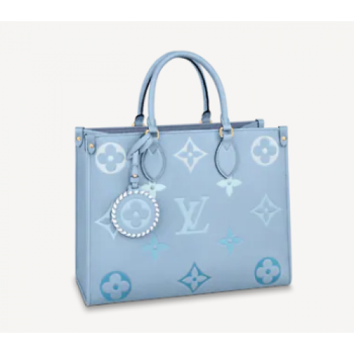 Чанта Louis Vuitton ONTHEGO MM M45718 Лятно синьо