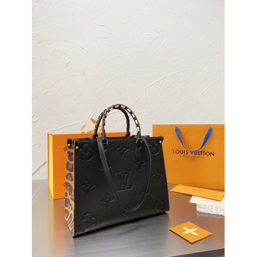 Чанта Louis Vuitton ONTHEGO Monogram MM M45889 Leopard Black