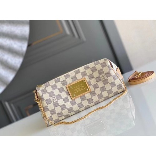 Louis Vuitton Original Damier Azur Canvas EVA Clutch N55213