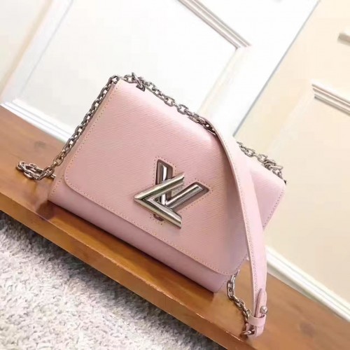 Чанта Louis Vuitton Original Epi Leather Twist MM M50380 Pink