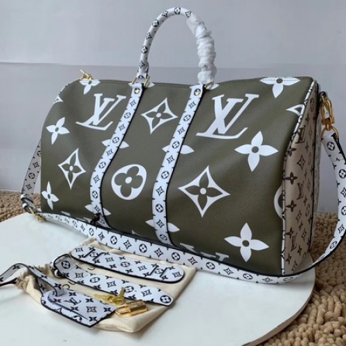 Чанта Louis Vuitton Original KEEPALL 50 M44590 каки