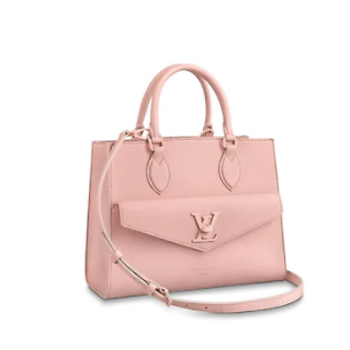 Чанта Louis Vuitton LOCKME TOTE M55845 розова