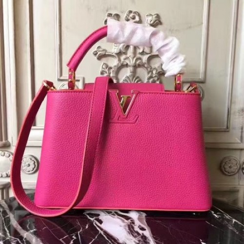 Чанта Louis Vuitton Original Leather CAPUCINES BB M54419 Розова