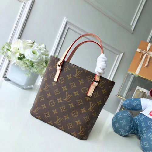 Оригинална кожена чанта Louis Vuitton с монограм от плат M51172