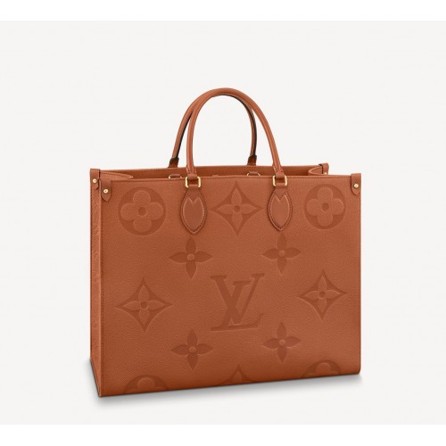Чанта Louis Vuitton Original Leather ONTHEGO GM M46134 кафява