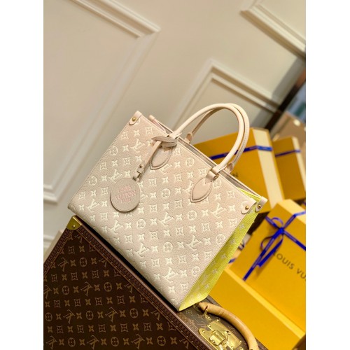 Чанта Louis Vuitton Original Leather ONTHEGO MM M46060 Розова