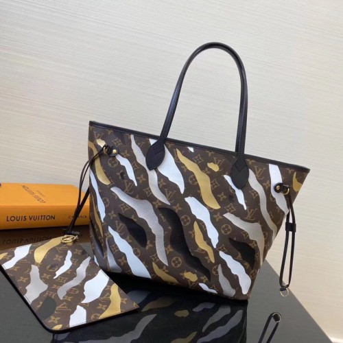 Оригинална монограмна чанта Louis Vuitton от плат NEVERFULL 40156