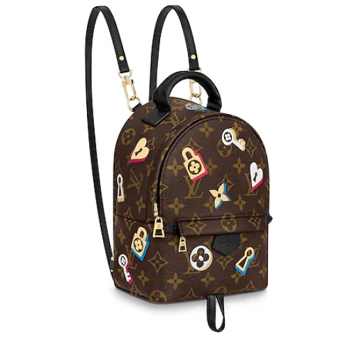 Оригинална монограмна платнена чанта Louis Vuitton PALM SPRINGS MINI M44367