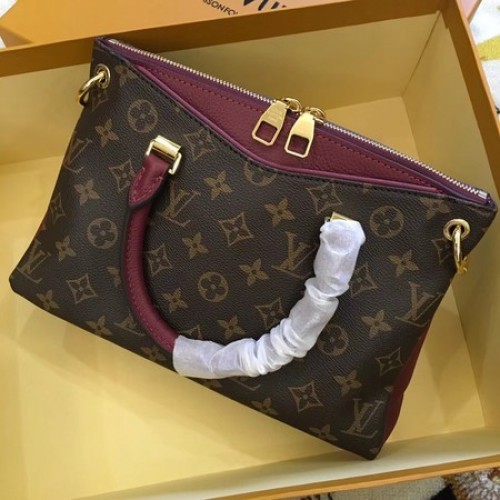 Чанта Louis Vuitton Original Monogram Canvas Pallas M42961 вино
