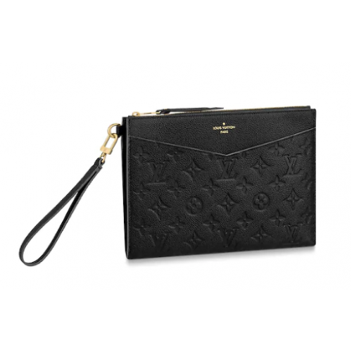 Чанта Louis Vuitton Original Monogram Empreinte Clutch MELANIE M68705 черна