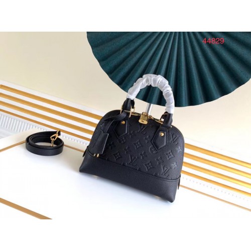 Оригинален монограм на Louis Vuitton Empreinte NEO ALMA BB M44866 черен