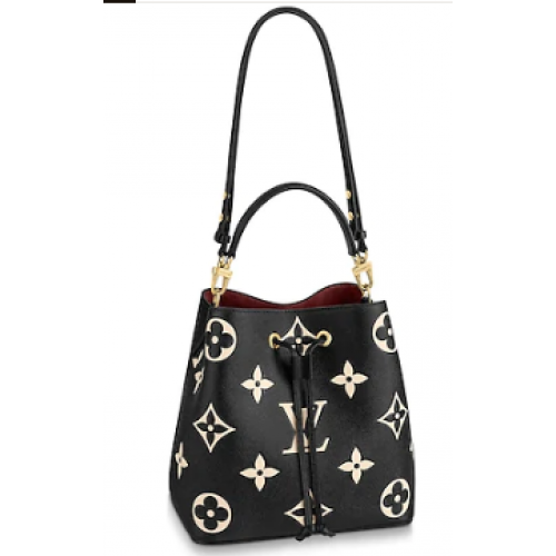 Оригинален монограм на Louis Vuitton Empreinte NEONOE M45497 ЧЕРЕН
