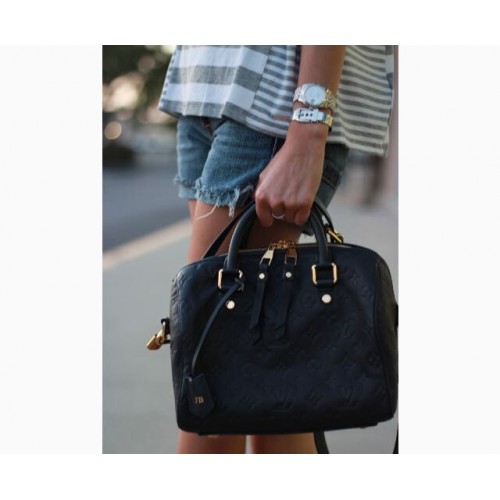 Louis Vuitton оригинален монограм Empreinte SPEEDY 25 42405 черен