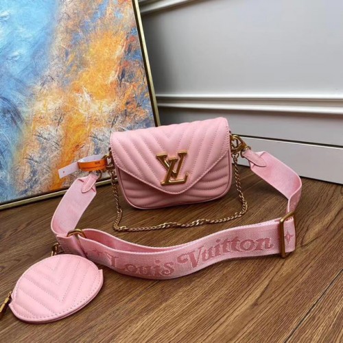 Louis Vuitton Оригинална чанта NEW WAVE MULTI-POCHETTE M56461 Розова балерина