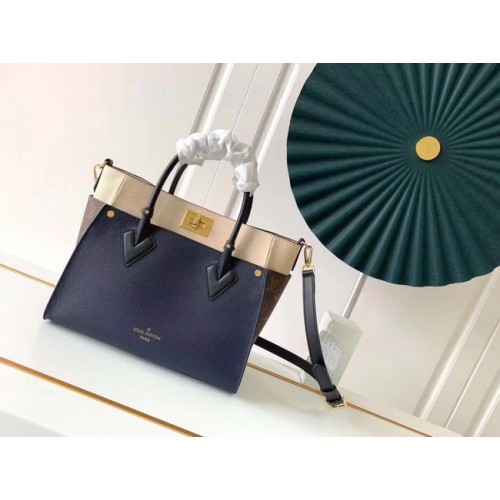 Louis Vuitton Оригинална чанта ON MY SIDE M53823 Тъмносин