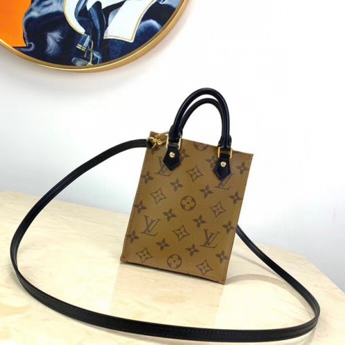 Louis Vuitton Оригинална малка чанта от плат с монограм, платно M69442