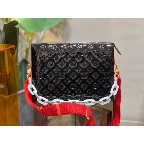 Оригинална чанта Louis Vuitton от лачена кожа MM M20369 черна