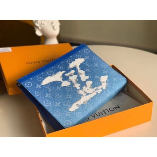 Louis Vuitton POCHETTE VOYAGE MM M45480 Син