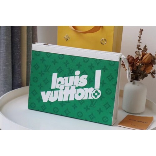 Чанта Louis Vuitton MM Travel Clutch M61692 зелена