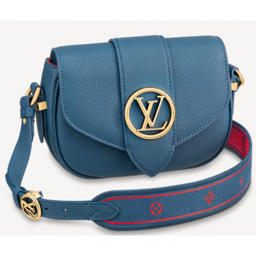 Чанта Louis Vuitton PONT 9 SOFT PM M58728 синя
