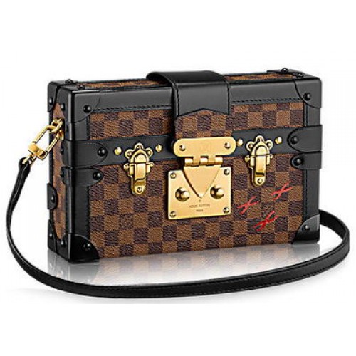 Платнена чанта Louis Vuitton Petite Malle Damier Ebene N41003