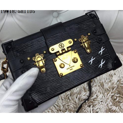 Чанта Louis Vuitton Petite Malle Epi Leather M94219 черна