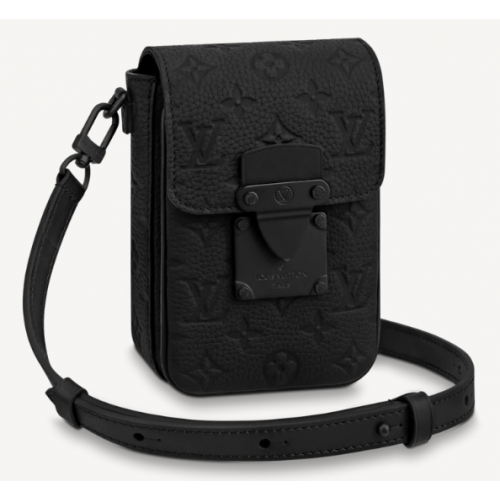 Вертикален портфейл Louis Vuitton S-LOCK M81524 Черен