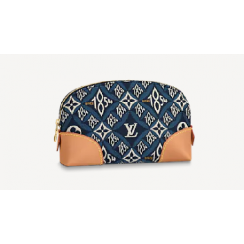Louis Vuitton SINCE 1854 POCHETTE COSMETIQUE M80307 син