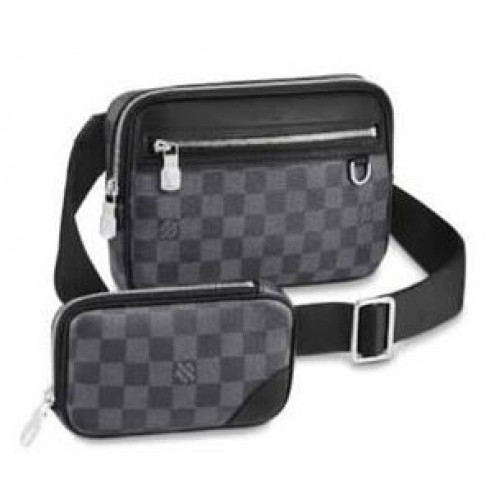 Чанта Louis Vuitton Scott Messenger Damier Graphite Canvas M63259 Black