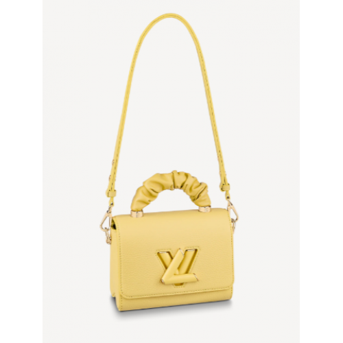 Чанта Louis Vuitton TWIST PM M58691, жълта, джинджифилово