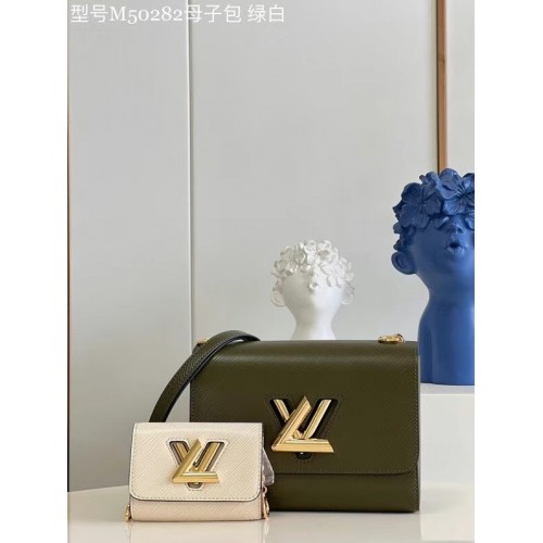 Louis Vuitton TWIST PM M59886 Каки Кварцов бял
