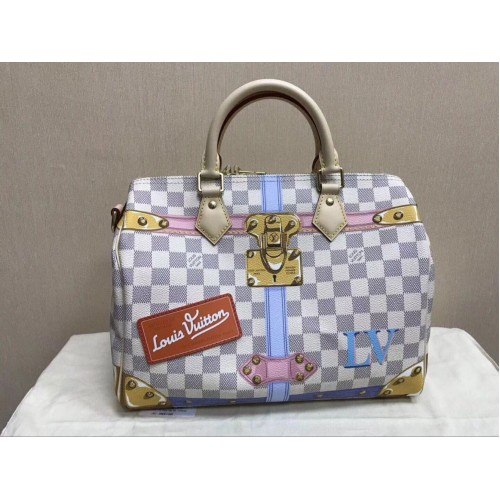 Louis Vuitton Damier Azur Canvas оригинална бърза 30 B41112