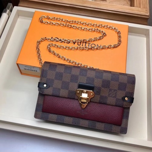 Louis Vuitton оригинален VAVIN CHAIN WALLET N60237 Lie de Vin