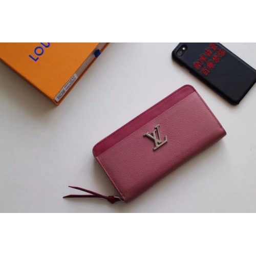 Оригинална чанта Louis Vuitton ZIPPY LOCKME M62622 Розова