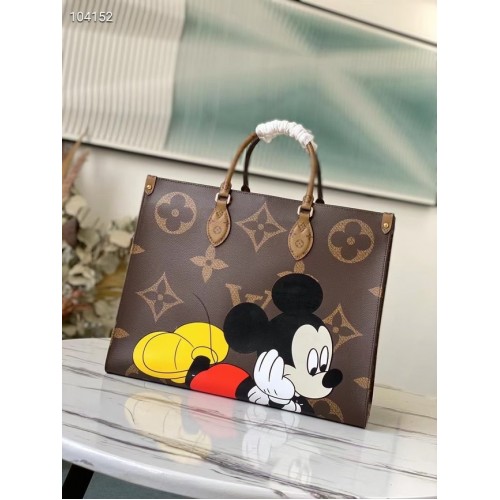 Чанта Louis Vuitton Disney x Mickey Mouse ONTHEGO M44576 кафява