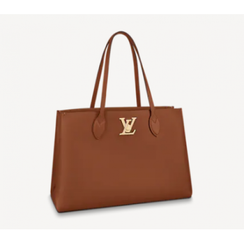 Чанта Louis Vuitton LOCKME SHOPPER M58927 Chataigne Brown