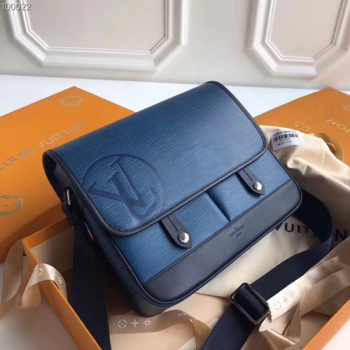 Чанта Louis Vuitton MESSENGER PM M53492 син