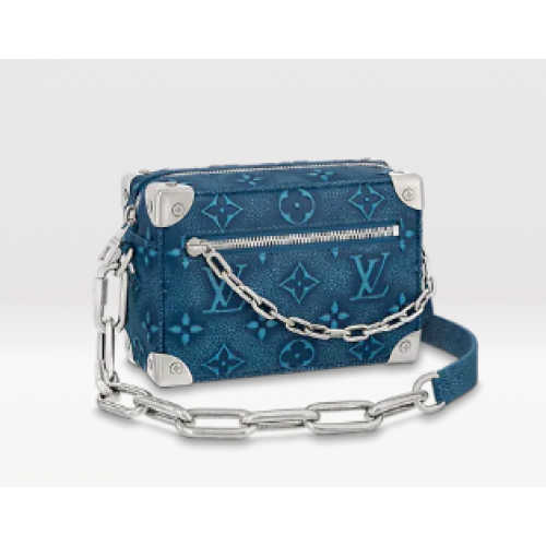 Louis Vuitton MINI SOFT TRUNK M21368 деним син