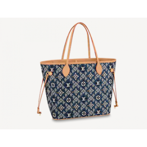 Чанта Louis Vuitton SINCE 1854 NEVERFULL MM M57484 синя