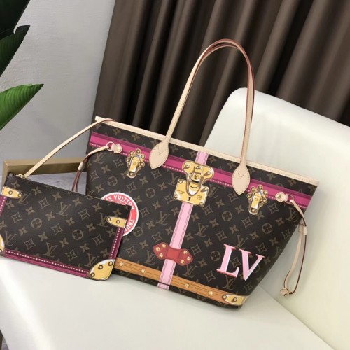 Louis Vuitton монограм платно оригинален neverfull мм A40156